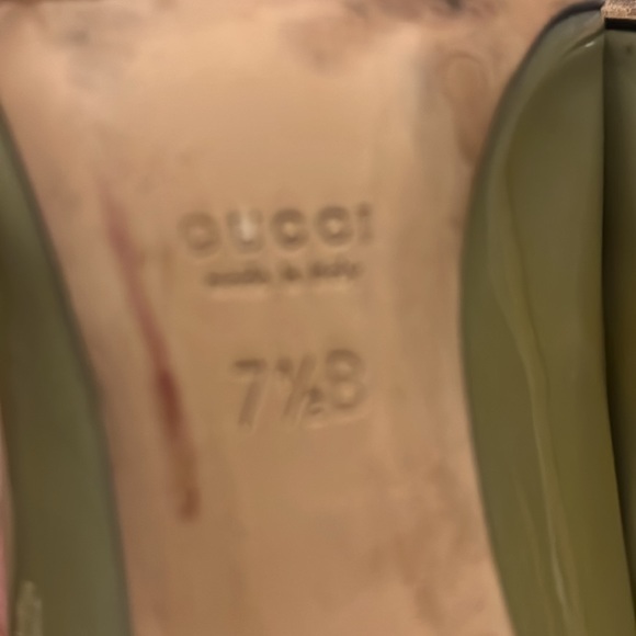 Gucci light greenish for woman heels used size 7 1/2 B hight 4 - Picture 4 of 7